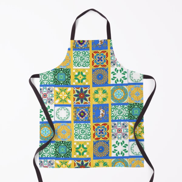 Item preview, Abstract patterns on ceramic tile, bright yellow theme designed and sold by Chinxi.