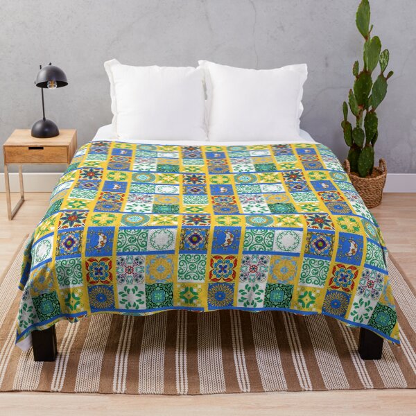 Item preview, Abstract patterns on ceramic tile, bright yellow theme designed and sold by Chinxi.