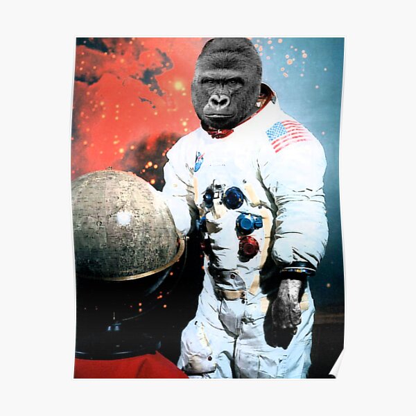 harambe americas astronaut legend Poster