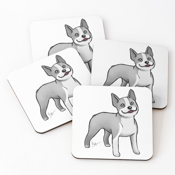 Item preview, Dog - Boston Terrier - Blue designed and sold by Jennifer Stolzer.