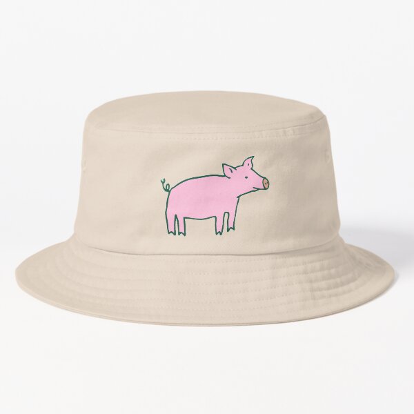 Item preview, Simple Pig - pink and white - cute animal pattern by Cecca Designs designed and sold by Cecca-Designs.