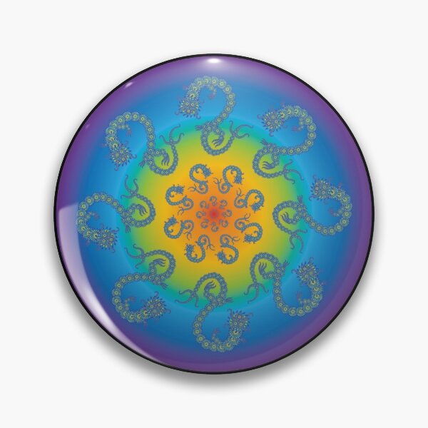 Item preview, Flower Dragon Mandala designed and sold by InfinitePathArt.