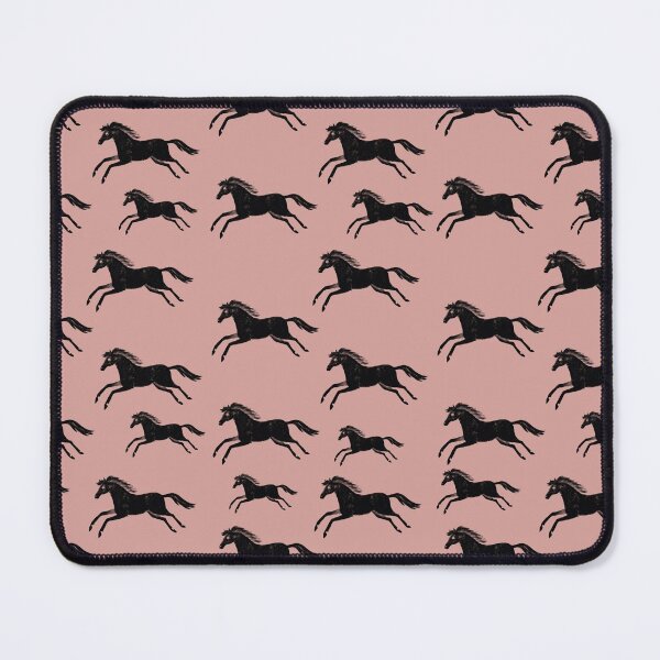 Item preview, Black horses on pink designed and sold by marthaseahorse.