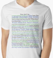 Psych Gus don't be... complete list for Psych fans Men's V-Neck T-Shirt