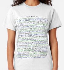 Psych Gus don't be... complete list for Psych fans Classic T-Shirt