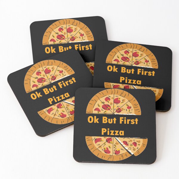 Item preview,   Ok But First Pizza, Funny Pepperoni Italian Pizza addict Gifts designed and sold by merchfun2.