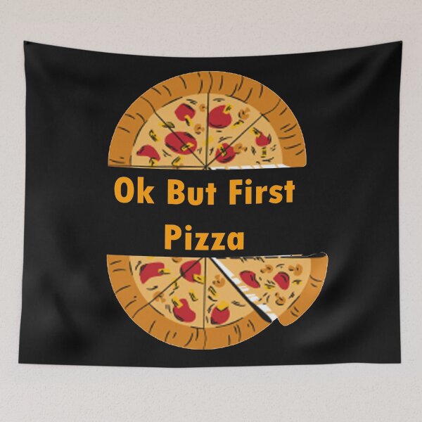 Item preview,   Ok But First Pizza, Funny Pepperoni Italian Pizza addict Gifts designed and sold by merchfun2.