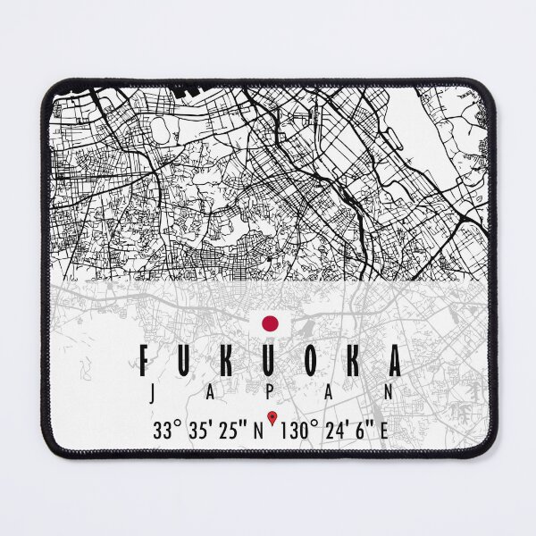 Item preview, FUKUOKA MAP JAPAN designed and sold by hatimelhag.