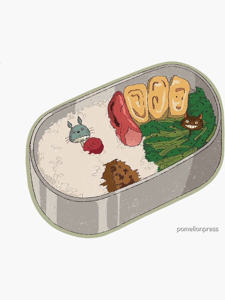 Small Bento Box Sticker Cute Food Sticker Kawaii Food Anime Food