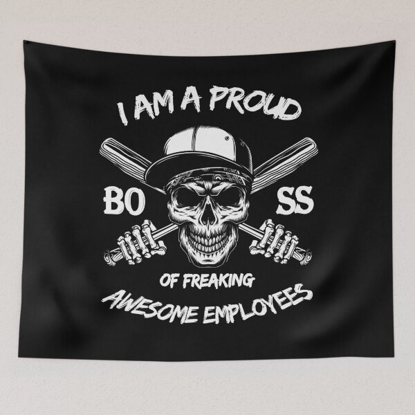 Item preview, I Am A Proud Boss Of Freaking Awesome Employees T-Shirt, Funny Workplace Foreman Employee t-shirt,Gift for Employees lovers. designed and sold by mHmShop.
