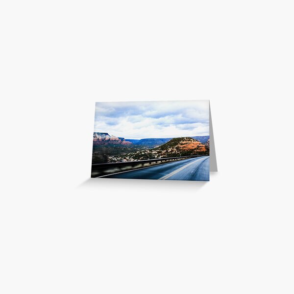 Driving Through Sedona Arizona Greeting Card