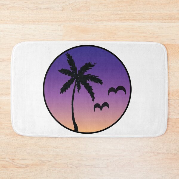 Item preview, Tropical palm tree sunset with birds designed and sold by birdsofthePNW.