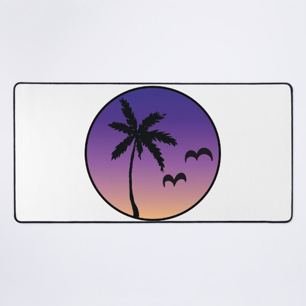 Item preview, Tropical palm tree sunset with birds designed and sold by birdsofthePNW.
