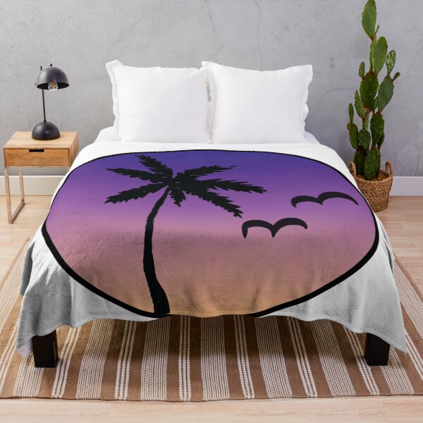 Item preview, Tropical palm tree sunset with birds designed and sold by birdsofthePNW.