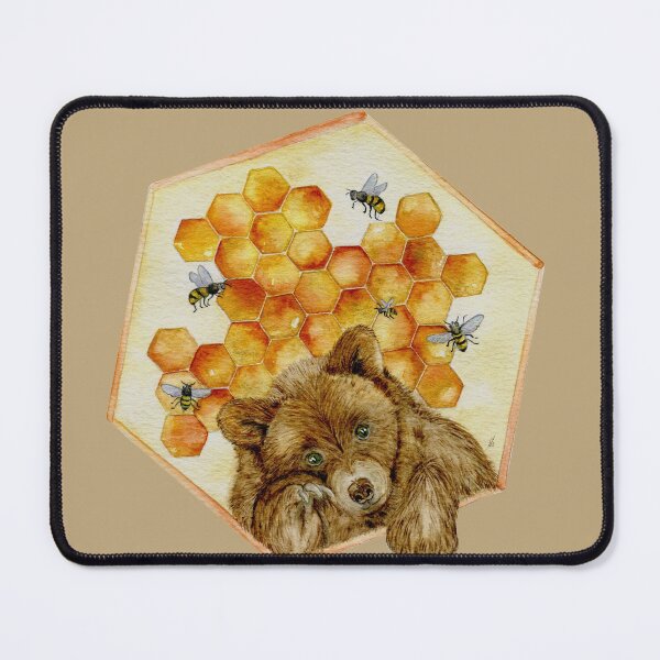 Item preview, Bear and bees designed and sold by ColorSplendor.
