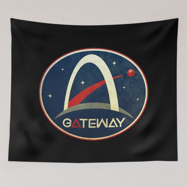 Item preview, Artemis Lunar Gateway program logo - vintage look designed and sold by trendistudio.