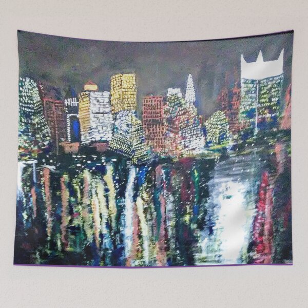 Item preview, NYC Over the Hudson at Night designed and sold by visualizer54.
