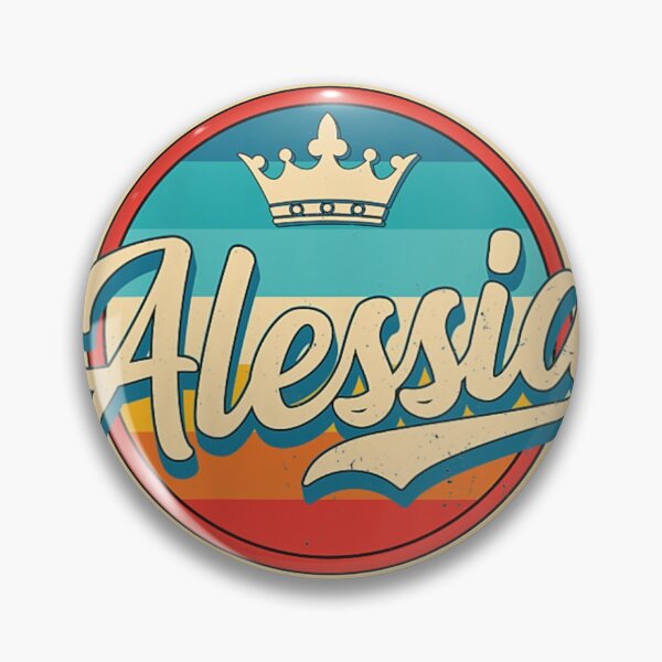 Item preview, Womens Alessia retro name funny vintage first name Alessia V-Neck designed and sold by Mark6752.