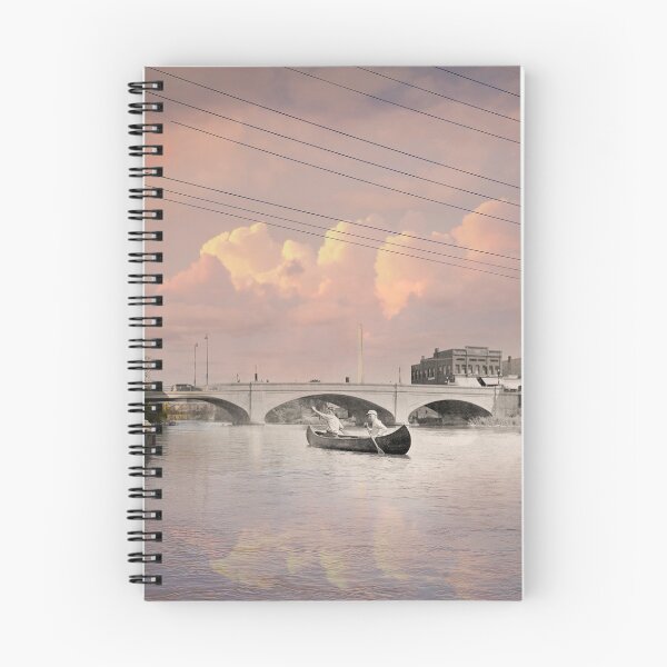 Item preview, Mashup Batavia, IL  - Boys in Canoe on the Fox River designed and sold by Shumway  Studio.