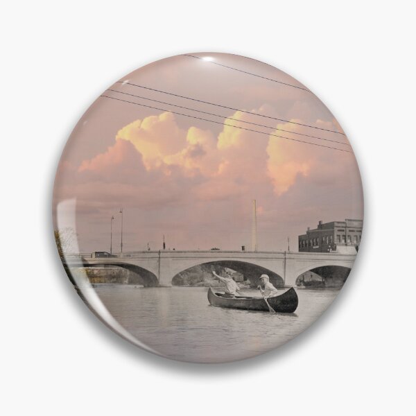 Item preview, Mashup Batavia, IL  - Boys in Canoe on the Fox River designed and sold by Shumway  Studio.