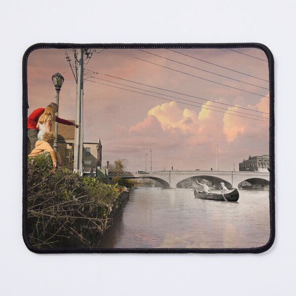 Item preview, Mashup Batavia, IL  - Boys in Canoe on the Fox River designed and sold by Shumway  Studio.