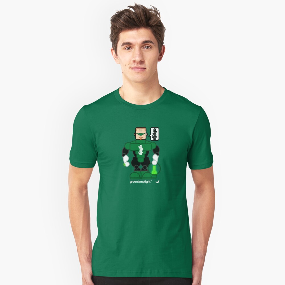 AFR Superheroes #08 - Green Lamplight Slim Fit T-Shirt