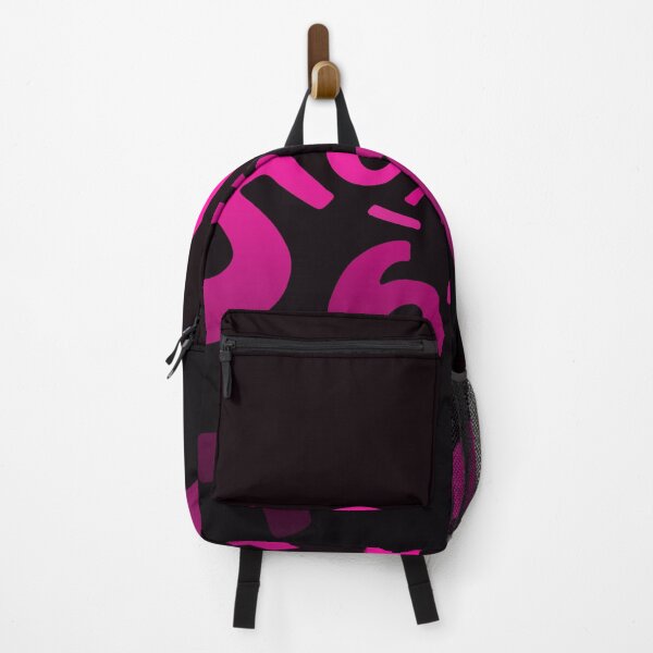Item preview, Abstract pink numbers pattern on black designed and sold by ArtDi101.