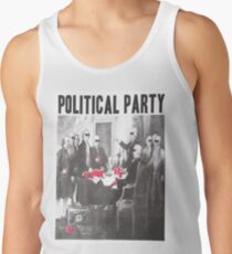 Camiseta de tirantes Sombras de partido político y copas rojas