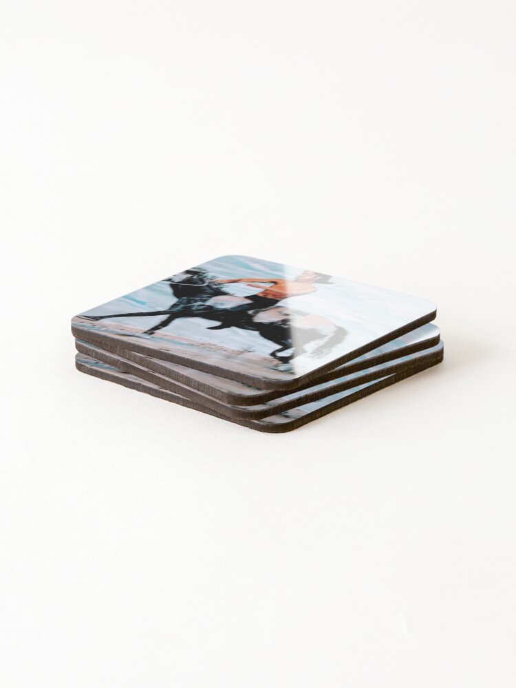 Thumbnail 4 of 5, Coasters (Set of 4), The Lone Rider designed and sold by visualizer54.