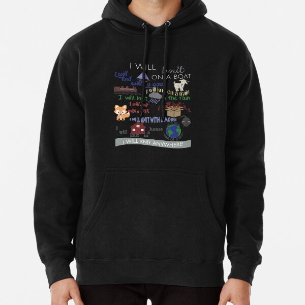 Knitting Products "I Will Knit with a Goat..." Pullover Hoodie