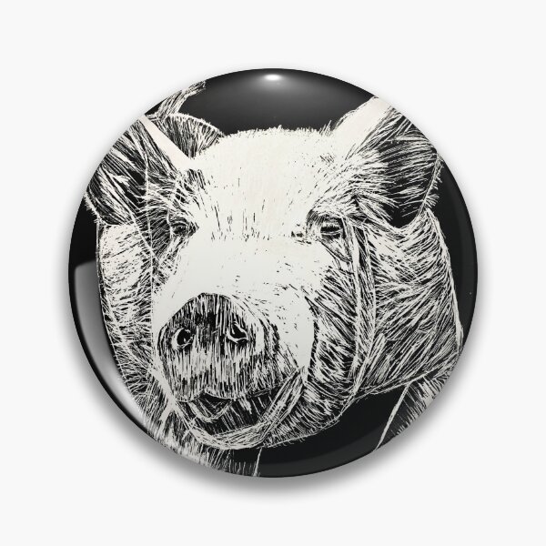 Item preview, Pig Scratchboard Art designed and sold by Brodie Lacanilao.