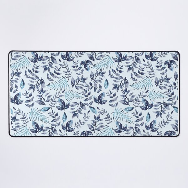Item preview, Blue pattern leaves designed and sold by Erikaesb.