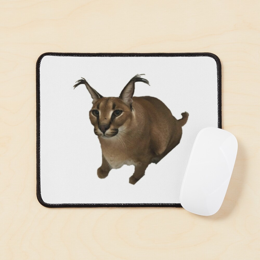 Caracal Cat Big Floppa Meme Mouse Pad Anti-Slip Rubber Mousepad