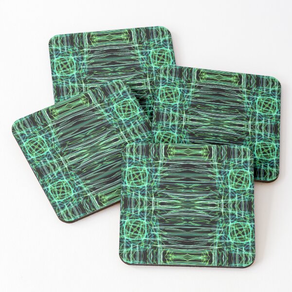Item preview, Liquid Light Series #68 ~ Blue and Green Abstract Fractal Pattern designed and sold by Ascension Vibrations.