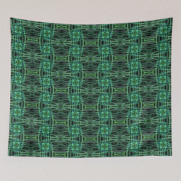 Item preview, Liquid Light Series #68 ~ Blue and Green Abstract Fractal Pattern designed and sold by Ascension Vibrations.