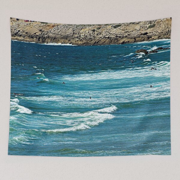 Item preview, Surfers Breaking Waves Seascape Aerial View 2 designed and sold by worldways.
