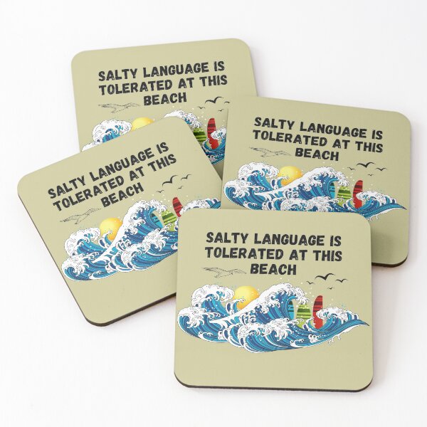 Item preview, Salty Language at the  Beach designed and sold by rocklegends99.