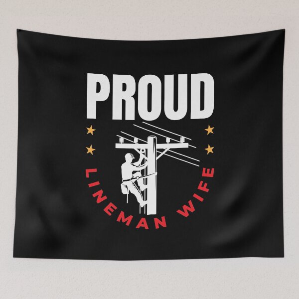 Item preview, Proud Lineman Wife Line Worker designed and sold by Maria Garcia.