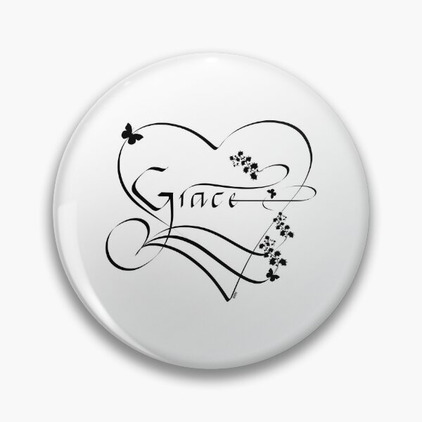 Item preview, Grace - Calligraphy, black font designed and sold by AhMath.