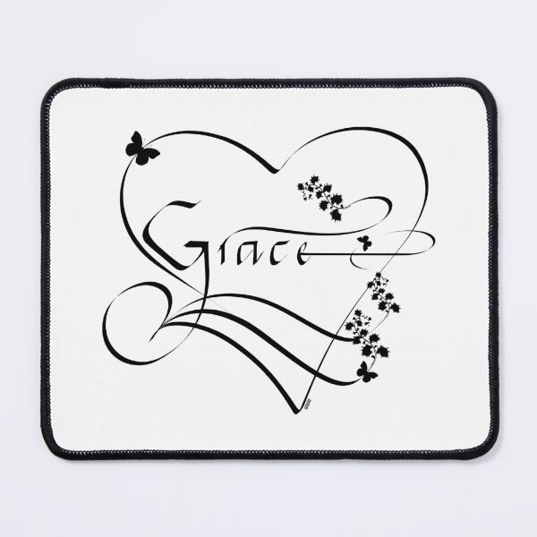 Item preview, Grace - Calligraphy, black font designed and sold by AhMath.