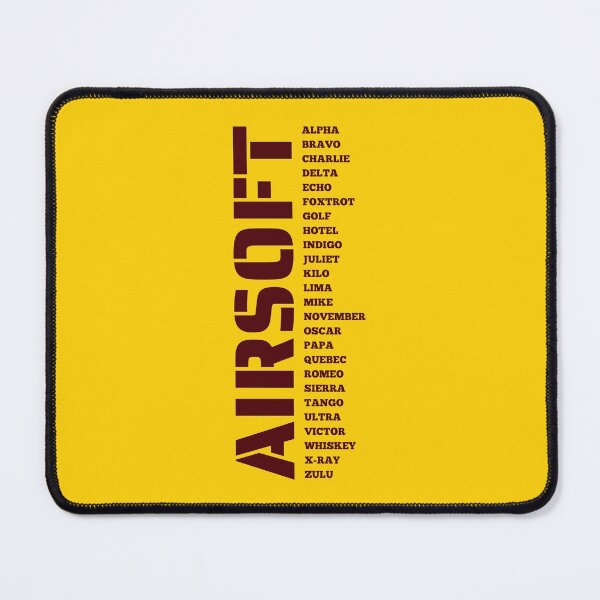Item preview, Yellow on Red Airsoft callsign  A to z - Airsoft by Design Specialist series designed and sold by AirsoftBD.