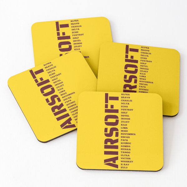 Item preview, Yellow on Red Airsoft callsign  A to z - Airsoft by Design Specialist series designed and sold by AirsoftBD.