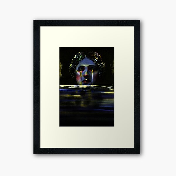 Sad Greek Statue Framed Art Print