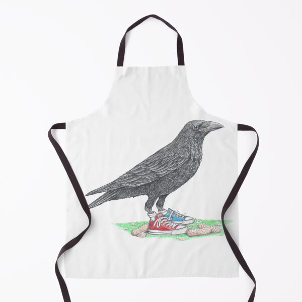 Item preview, Crow in Mismatched Chucks designed and sold by JimsBirds.