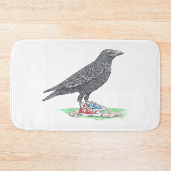 Item preview, Crow in Mismatched Chucks designed and sold by JimsBirds.