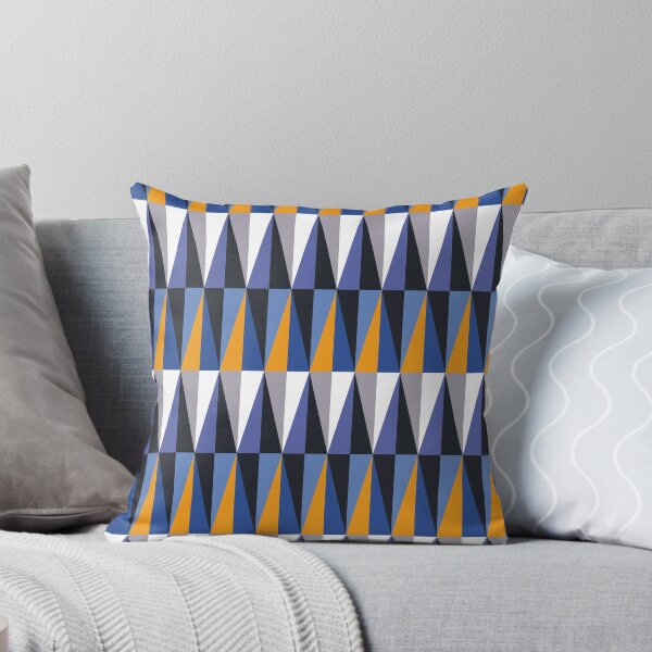Item preview, Harlequin Diamonds Blue Black Orange Grey designed and sold by QuestingPixel.