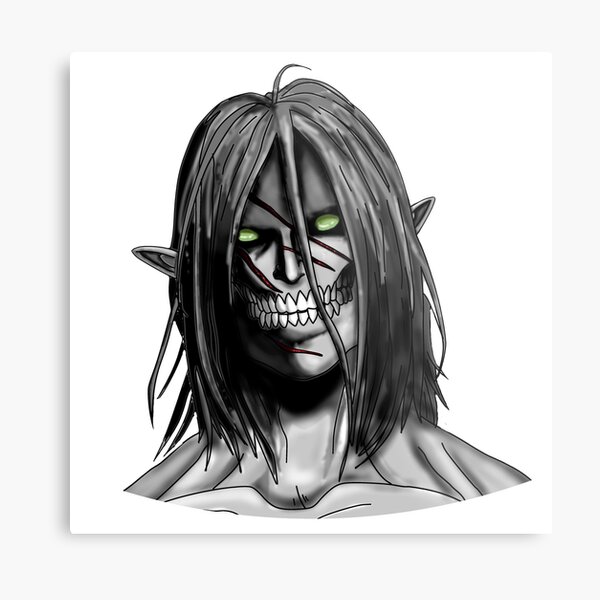 Eren Titan Form Metal Prints For Sale Redbubble