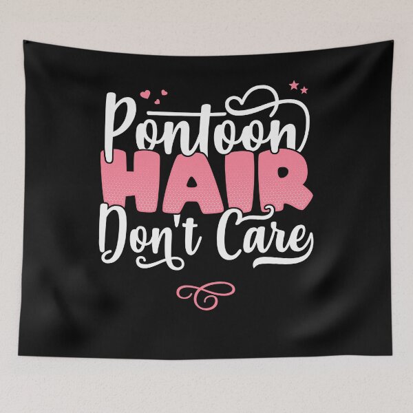 Item preview, Pontoon Hair Don't Care - Funny Boating Pontoon queen T-Shirt designed and sold by theodoros20.