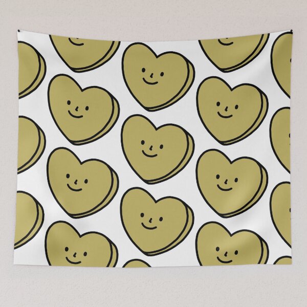 Item preview, Green Heart with Face | Quirky Heart designed and sold by smileyfriend.