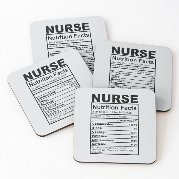 Item preview, Nurse Nutrition Facts, Nurse Gift, Cute Gift For Nurse designed and sold by Vintagemashup.